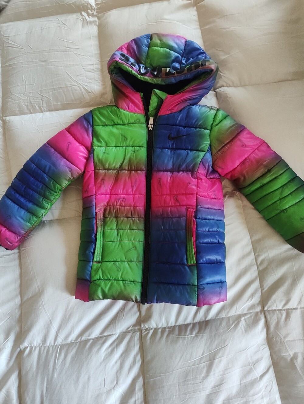 Nike Kids Rainbow Gradient Puffer Jacket